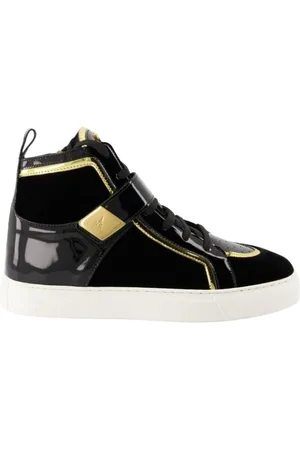 Giuseppe Zanotti Schoenen, Dames, Zwart, 36 EU, Suède, Leren en Suède Veterschoenen in twee kleuren