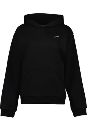 COPERNI Sweatshirts & Hoodies, Dames, Zwart, XS, Katoen, Logo Oversized Hoodie
