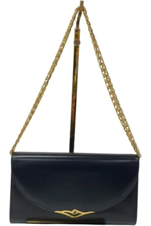 Cartier Pre-owned, Dames, Zwart, ONE Size, Leer, Tweedehands leren handtassen