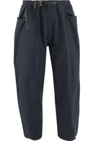 and wander Broeken, Heren, Blauw, XL, Katoen, Blauwe Rechte Broek Hoge Telling Stof