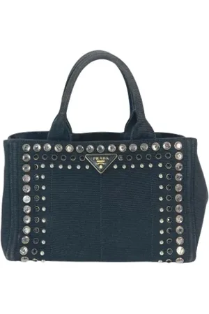 Prada Pre-owned, Dames, Zwart, ONE Size, Pre-owned Canvas prada-bags