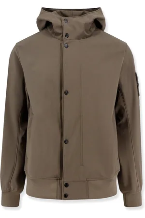 Stone Island Jassen, Heren, Groen, M, Groene Bomberjack Stijlvolle Pasvorm