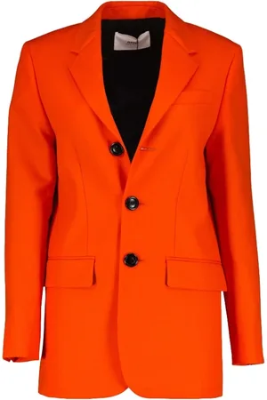 Ami Jassen, Dames, Oranje, M, Wol, Klassieke Wollen Blazer