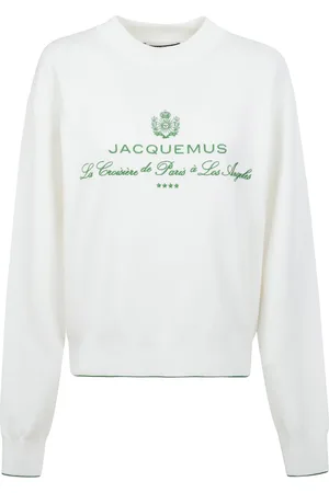 Jacquemus Truien, Dames, Wit, M, Venice Cruise Gebreide Trui