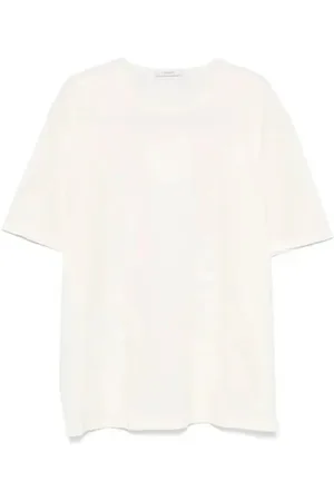 LEMAIRE Tops, Heren, , M, Katoen, Wit T-shirt Casual Stijl