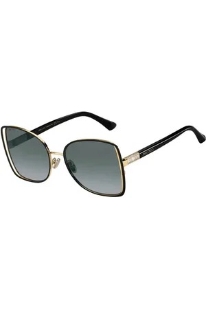 Jimmy Choo Accessoires, Dames, Veelkleurig, ONE Size, Bicolor Metalen Zonnebril