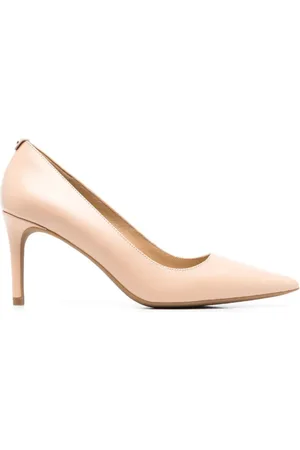 Michael Kors Schoenen, Dames, , 39 EU, Leer, Blush Leren Puntige Neus Hoge Hak