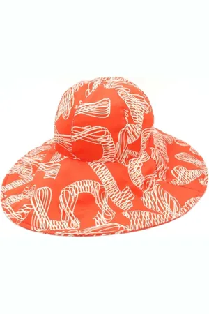 CHANEL Pre-owned, Dames, Rood, ONE Size, Katoen, Pre-owned Cotton hats