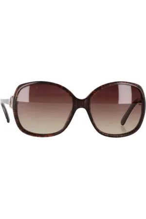 CHANEL Pre-owned, Dames, Bruin, ONE Size, Pre-owned Acetate sunglasses