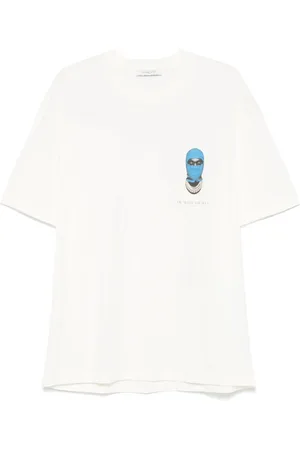 Ih Nom Uh Nit Tops, Heren, Wit, XL, Katoen, Wit Logo Print Katoenen T-shirt