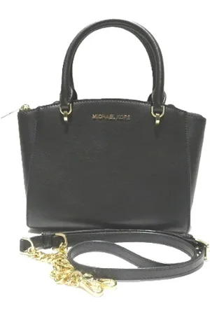 Michael Kors Pre-owned, Dames, Zwart, ONE Size, Leer, Tweedehands leren handtassen