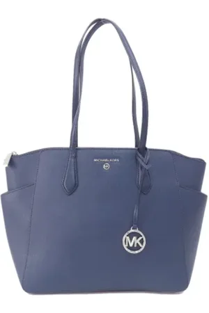 Michael Kors Pre-owned, Dames, Blauw, ONE Size, Pre-owned Leather totes