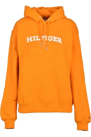 Tommy Hilfiger Sweatshirts & Hoodies, Dames, Oranje, S, Katoen, Sweatshirts Hoodies