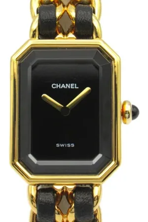 CHANEL Pre-owned, Dames, Zwart, ONE Size, Pre-owned Glass watches