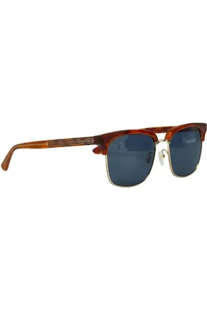Gucci Pre-owned, Dames, Bruin, ONE Size, Pre-owned Plastic sunglasses