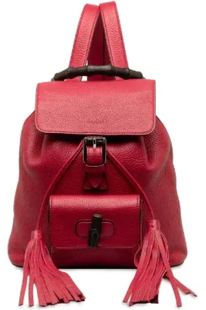 Gucci Pre-owned, Dames, Rood, ONE Size, Leer, Pre-owned Leather backpacks