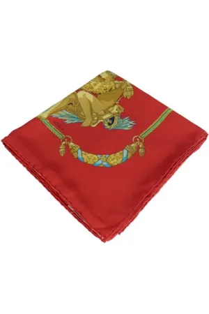 Hermès Pre-owned, Dames, Veelkleurig, ONE Size, Pre-owned Silk scarves