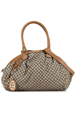 Gucci Pre-owned, Dames, , ONE Size, Leer, Tweedehands Canvas handtassen