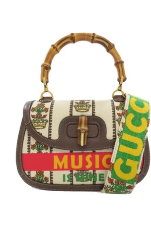 Gucci Pre-owned, Dames, Veelkleurig, ONE Size, Pre-owned Canvas gucci-bags