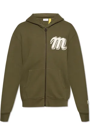 Moncler Sweatshirts & Hoodies, Heren, Groen, M, Katoen, Sweatshirts & Hoodies