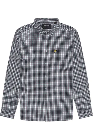 Lyle & Scott Overhemden, Heren, Veelkleurig, XL, Katoen, Geruit Gingham Overhemd