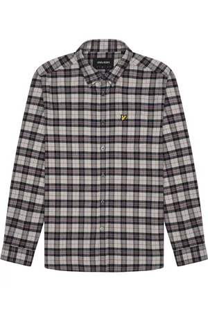 Lyle & Scott Overhemden, Heren, Veelkleurig, M, LS Geweven Overhemden Geruite Flanellen Overhemd