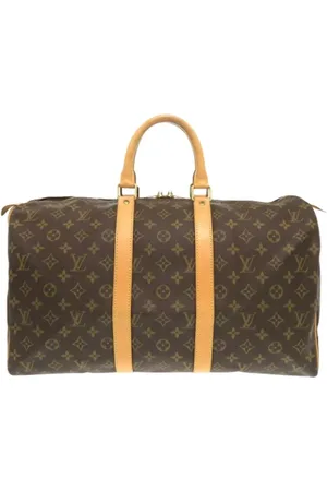 LOUIS VUITTON Pre-owned, Dames, Bruin, ONE Size, Tweedehands Canvas Louis Vuitton tassen