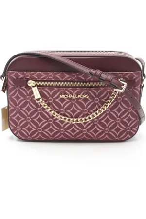 Michael Kors Pre-owned, Dames, Rood, ONE Size, Leer, Tweedehands leren schoudertassen