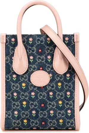 Gucci Pre-owned, Dames, Veelkleurig, ONE Size, Denim, Pre-owned Denim gucci-bags