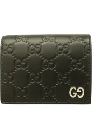 Gucci Pre-owned, unisex, Zwart, ONE Size, Leer, Tweedehands leren portemonnees