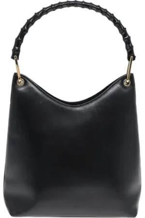 Gucci Pre-owned, Dames, Zwart, ONE Size, Leer, Pre-owned Leather gucci-bags