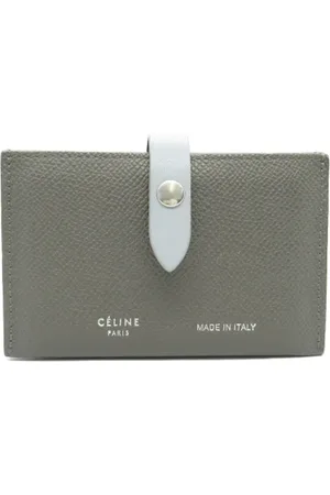 Céline Pre-owned, Dames, Grijs, ONE Size, Leer, Tweedehands leren portemonnees