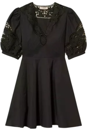 Twin-Set Kleedjes, Dames, Zwart, M, Zwart Jurk Set