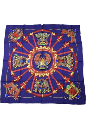 Hermès Pre-owned, Dames, Veelkleurig, ONE Size, Pre-owned Silk scarves