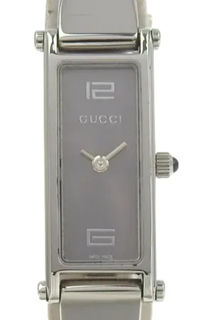 Gucci Pre-owned, Dames, Grijs, ONE Size, Pre-owned Stainless Steel watches