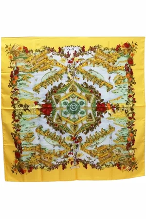 Hermès Pre-owned, Dames, Veelkleurig, ONE Size, Pre-owned Silk scarves
