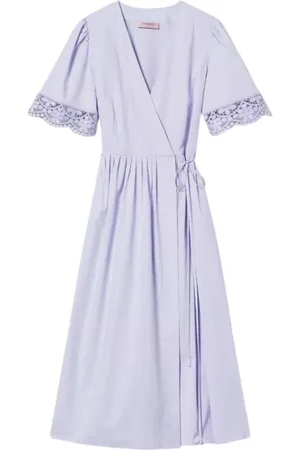 Twin-Set Kleedjes, Dames, Paars, M, Paarse Jurk Set voor Vrouwen