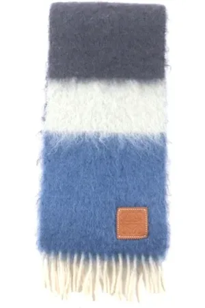 Loewe Pre-owned, Heren, Veelkleurig, ONE Size, Wol, Pre-owned Canvas scarves