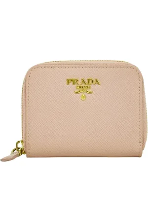 Prada Pre-owned, Dames, Roze, ONE Size, Leer, Tweedehands leren portemonnees