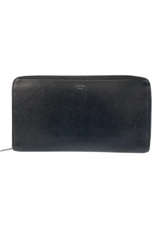 Céline Pre-owned, Dames, Zwart, ONE Size, Leer, Tweedehands leren portemonnees
