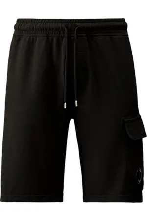 C.P. Company Korte broeken, Heren, Zwart, S, Zwarte Shorts voor Mannen