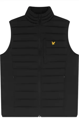 Lyle & Scott Jassen, Heren, Zwart, XS, Jassen Stretch Lichtgewicht Gewatteerde Gilet