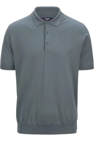 K-Way Tops, Heren, Grijs, L, Grijze Polo T-shirts en Polos