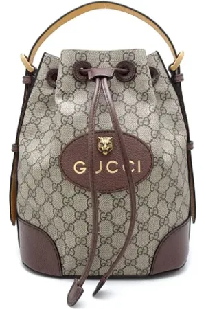 Gucci Pre-owned, Dames, , ONE Size, Leer, Pre-owned Canvas backpacks
