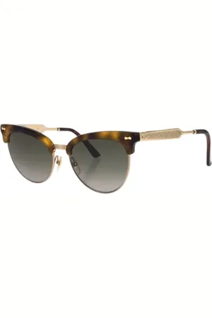 Gucci Pre-owned, Dames, Bruin, ONE Size, Pre-owned Plastic sunglasses