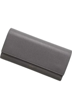 Céline Pre-owned, Dames, Grijs, ONE Size, Leer, Tweedehands leren portemonnees