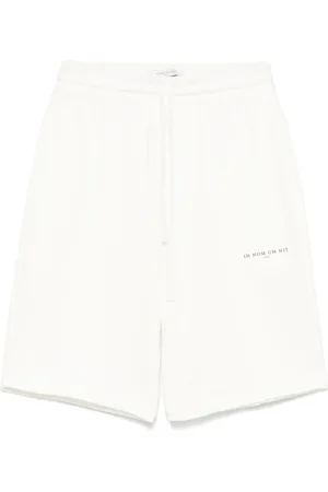 Ih Nom Uh Nit Korte broeken, Heren, Wit, M, Katoen, Sportieve witte shorts met elastische taille