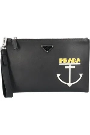Prada Pre-owned, Dames, Zwart, ONE Size, Leer, Pre-owned Leather prada-bags