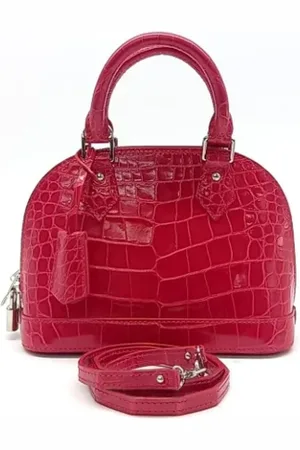 LOUIS VUITTON Pre-owned, Dames, Roze, ONE Size, Leer, Tweedehands leren handtassen