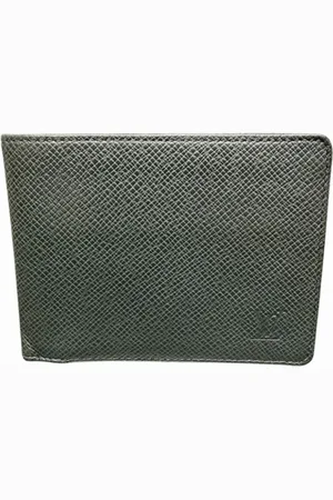 LOUIS VUITTON Pre-owned, Heren, Zwart, ONE Size, Leer, Tweedehands leren portemonnees